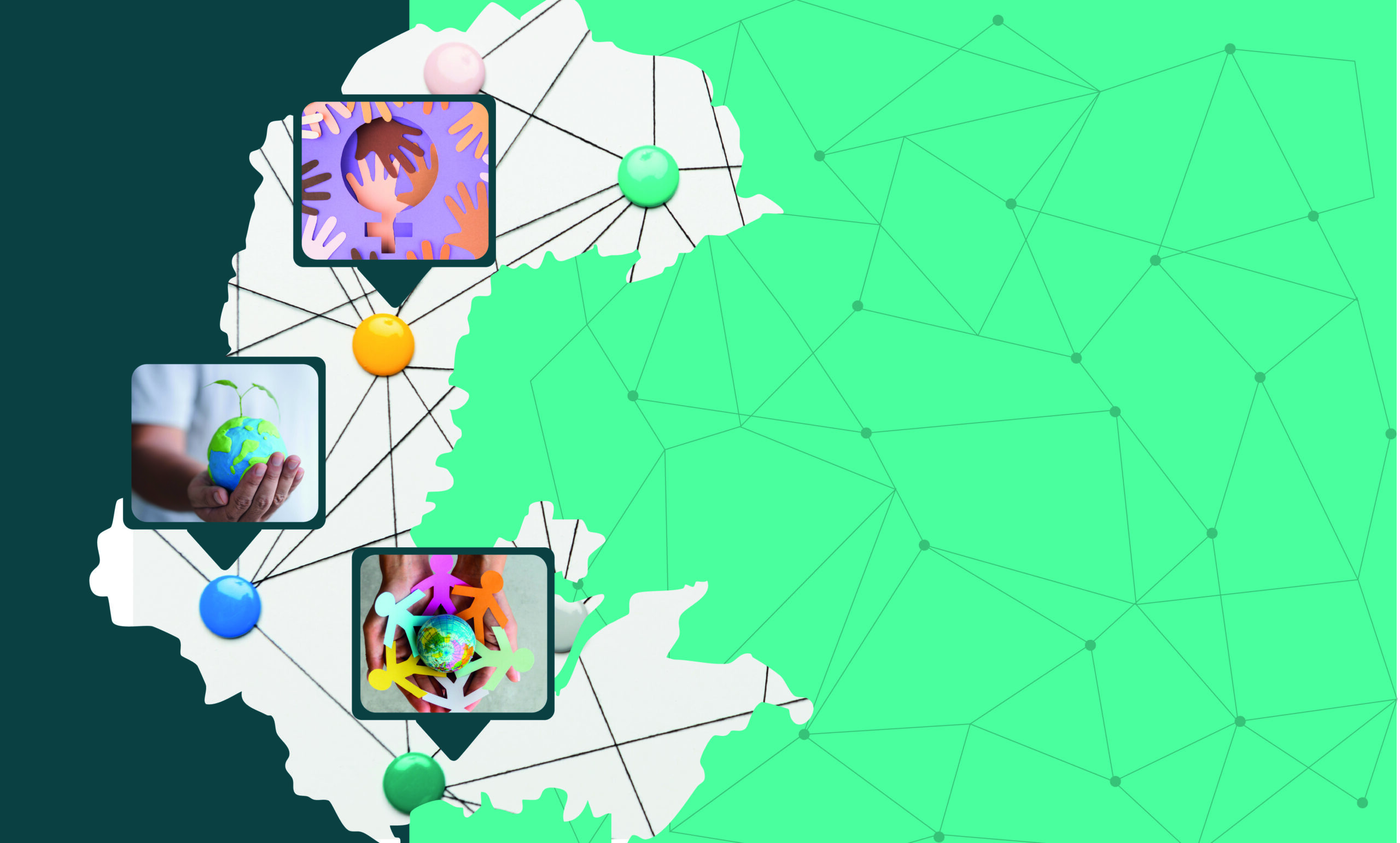 mapa interconectado para o terceiro setor
